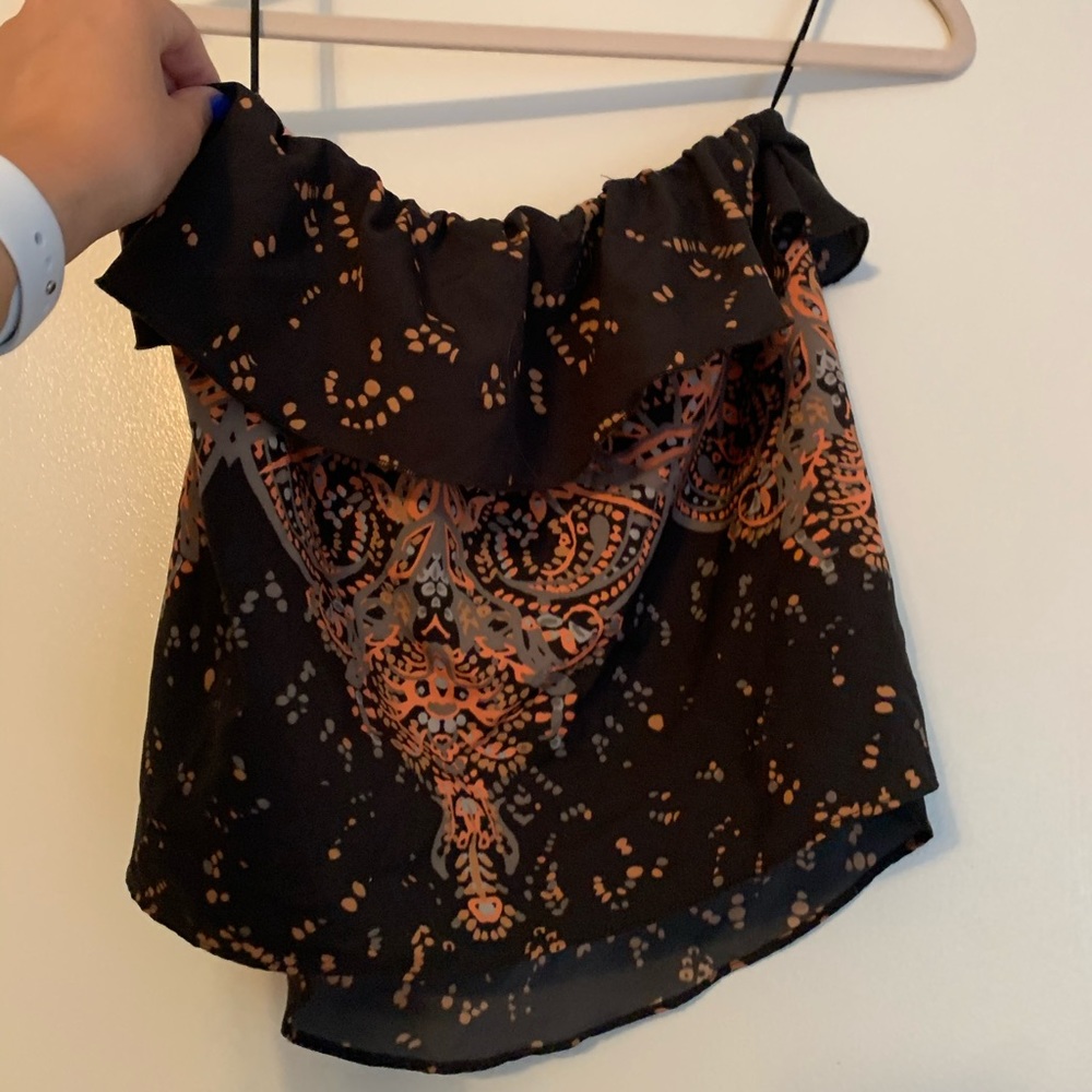 Free People strapless top